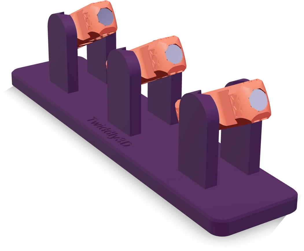 Chain of three, rendered from the print file