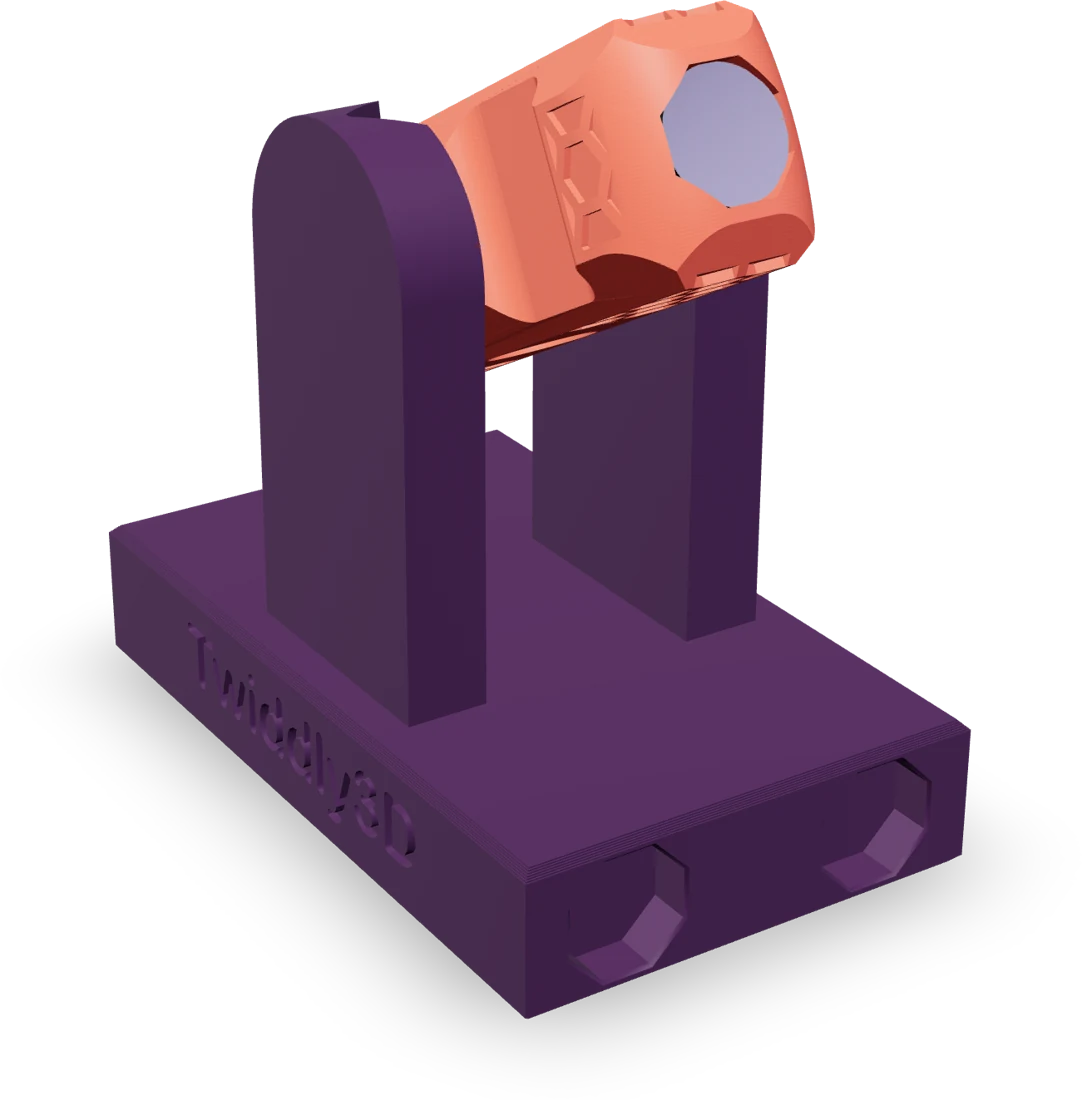 Chain module, rendered from the print file
